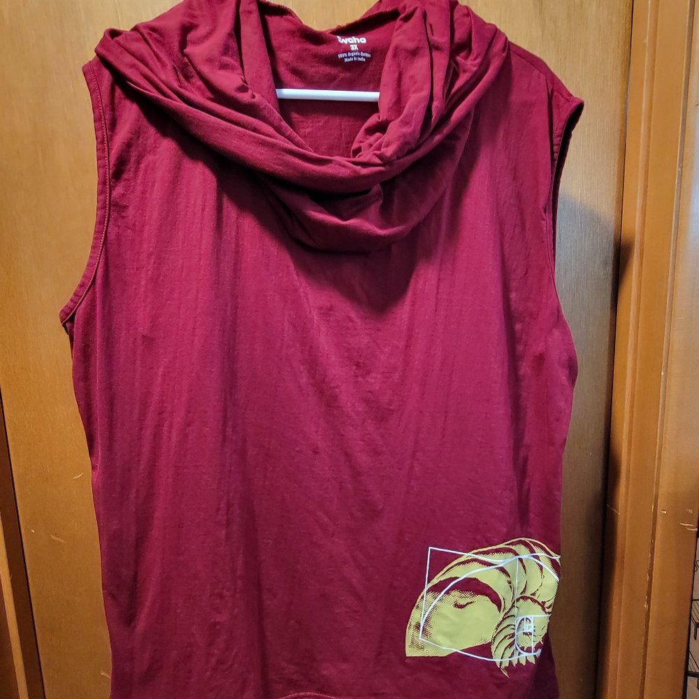 Svaha Golden Ratio Sleeveless Cowl Neck Top